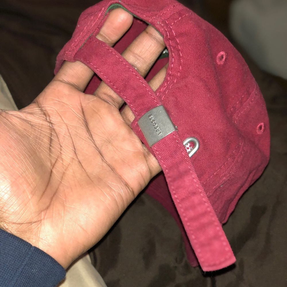 (RED) Lacoste hat